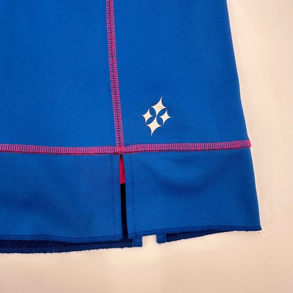Jofit Women's Blue Pink Trim Golf Tennis Athletic Skort with Pockets - Picture 2 of 9
